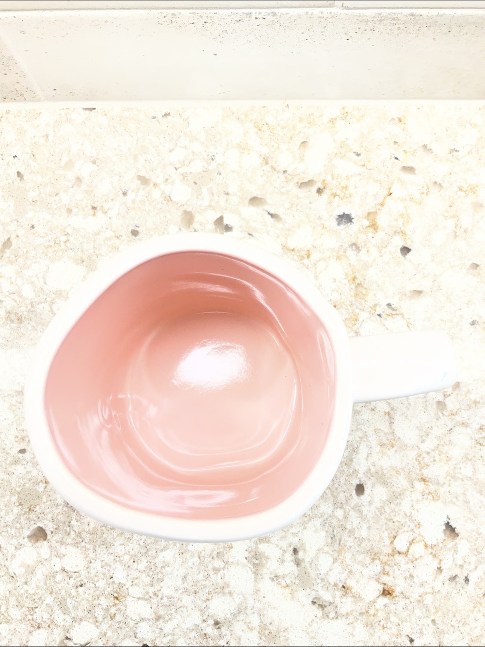 Rae Dunn Hot Mess Express Pink Interior Ceramic Mug - Picture 5 of 7